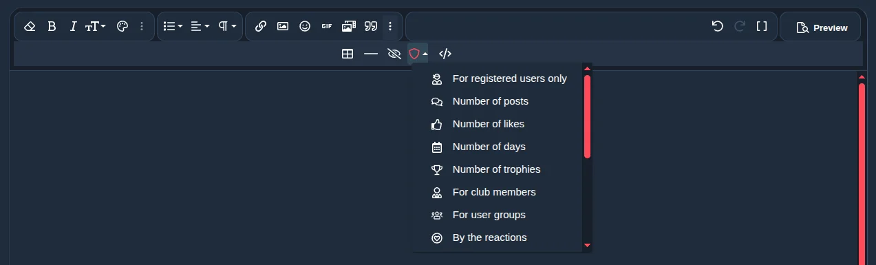 Thread 'When sharing sensitive information, please use [HIDE].'